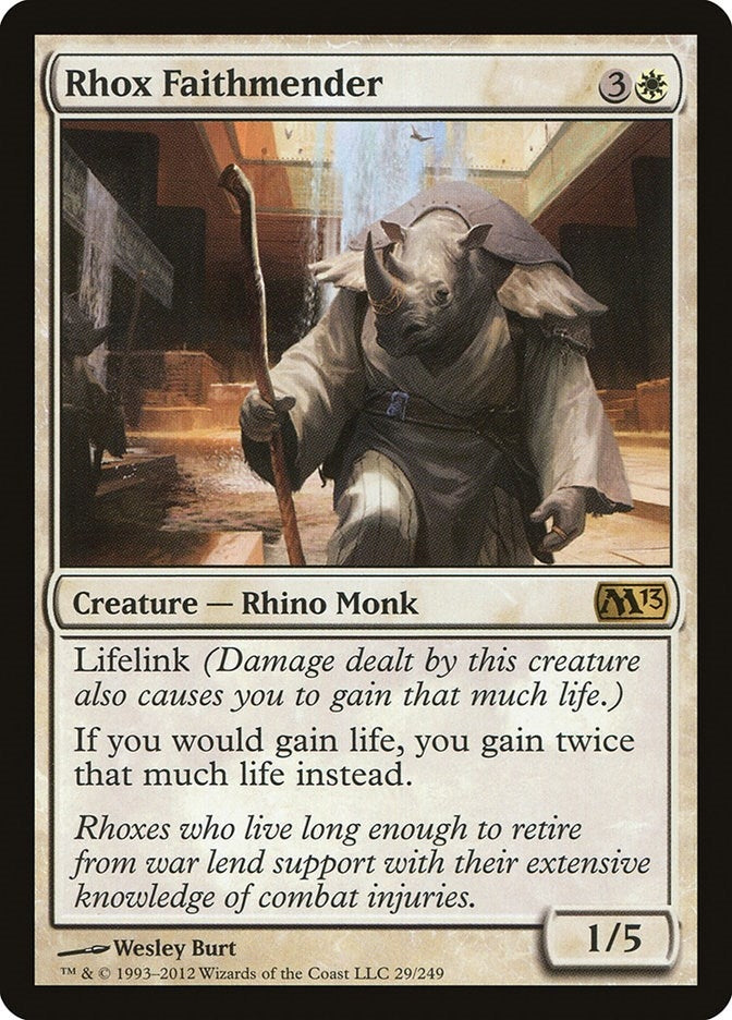 Image for Rhox Faithmender (Magic 2013 (M13)) (29) - Magic: The Gathering
