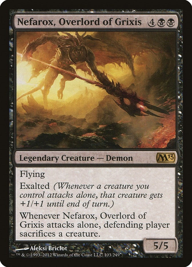 Image for Nefarox, Overlord of Grixis (Magic 2013 (M13)) (103) - Magic: The Gathering