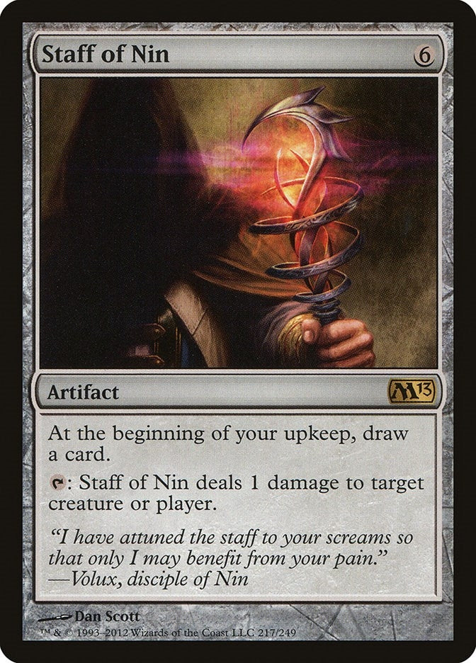 Image for Staff of Nin (Magic 2013 (M13)) (217) - Magic: The Gathering