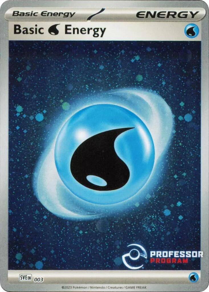 Image for Water Energy (2023) (Professor Program Promos) (003) - Pokemon
