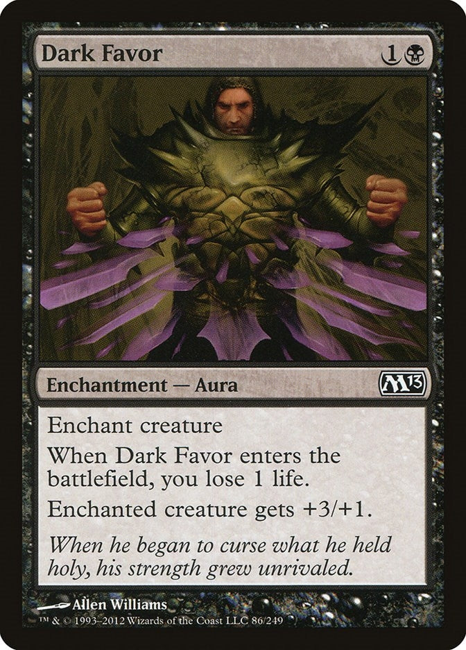 Image for Dark Favor (Magic 2013 (M13)) (86) - Magic: The Gathering