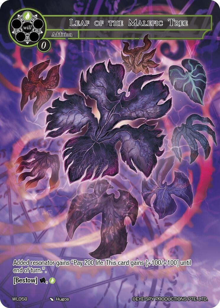 Image for Leaf of the Malefic Tree (Promo Cards) (WL058) - Force of Will