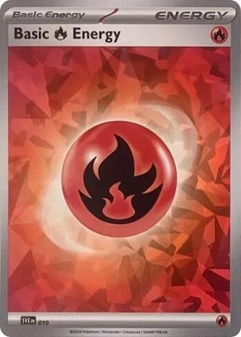 Image for Basic Fire Energy (Cracked Ice Holo) (SV07: Stellar Crown) (010) - Pokemon