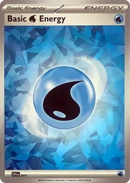 Image for Basic Water Energy (Cracked Ice Holo) (SV07: Stellar Crown) (011) - Pokemon