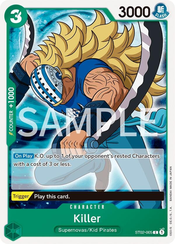 Image for Killer (Revision Pack Cards) (ST02-005) - One Piece Card Game
