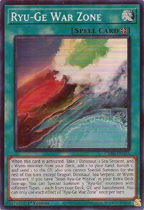 Image for Ryu-Ge War Zone (Crossover Breakers) (CRBR-EN036) - YuGiOh