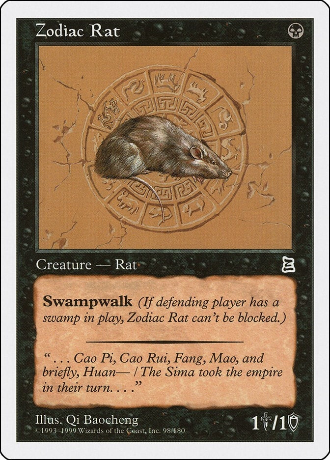 Image for Zodiac Rat (Portal Three Kingdoms) (98) - Magic: The Gathering