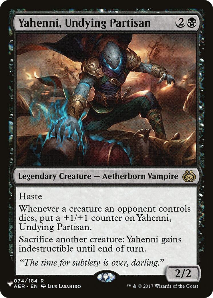 Image for Yahenni, Undying Partisan (The List Reprints) (074/184) - Magic: The Gathering