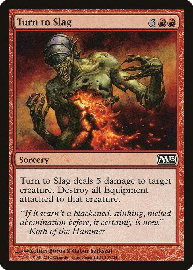 Image for Turn to Slag (Magic 2013 (M13)) (153) - Magic: The Gathering