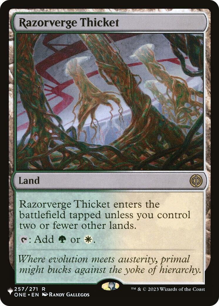 Image for Razorverge Thicket (The List Reprints) (257/271) - Magic: The Gathering