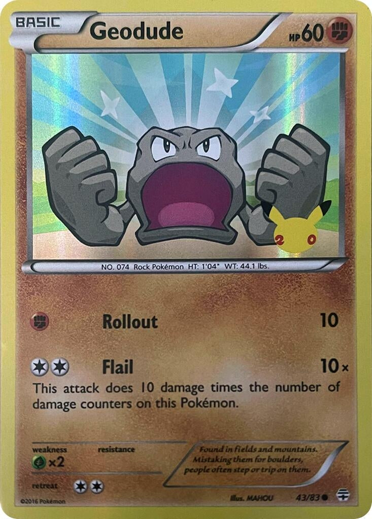 Image for Geodude (Stamped) (Generations) (043/083) - Pokemon