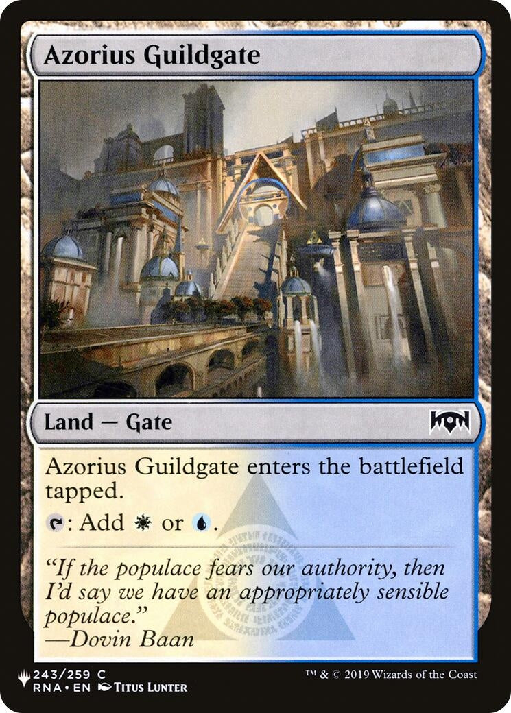 Image for Azorius Guildgate (The List Reprints) (243/259) - Magic: The Gathering