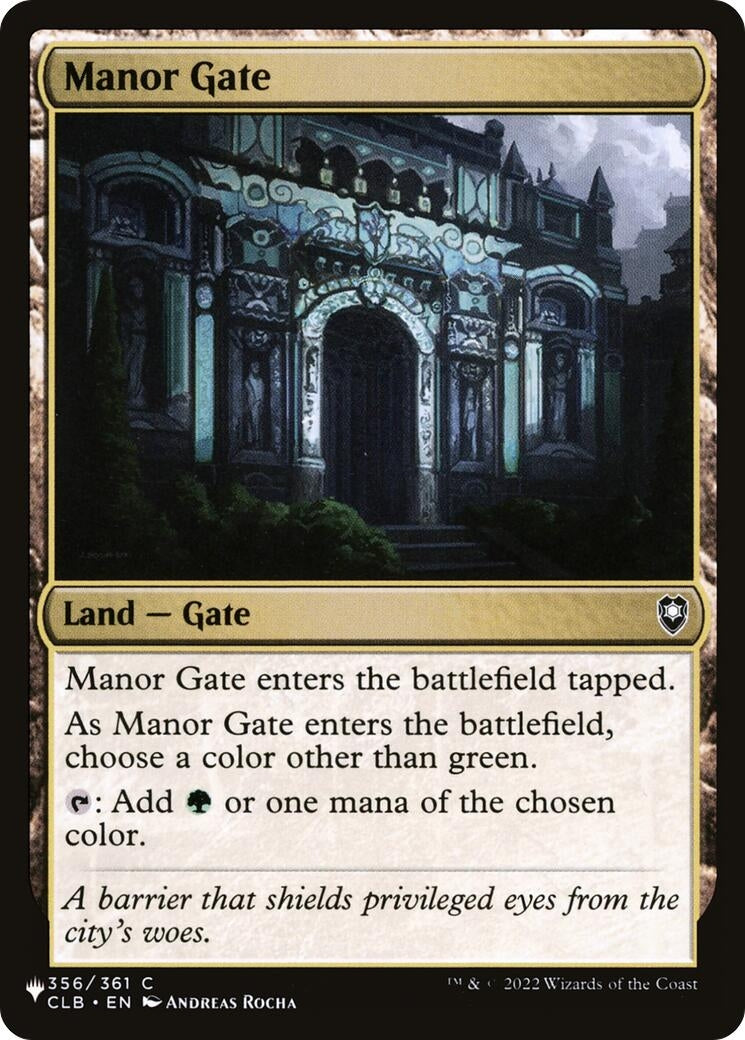 Image for Manor Gate (The List Reprints) (356/361) - Magic: The Gathering