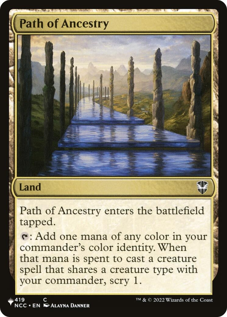 Image for Path of Ancestry (NCC) (The List Reprints) (419/093) - Magic: The Gathering