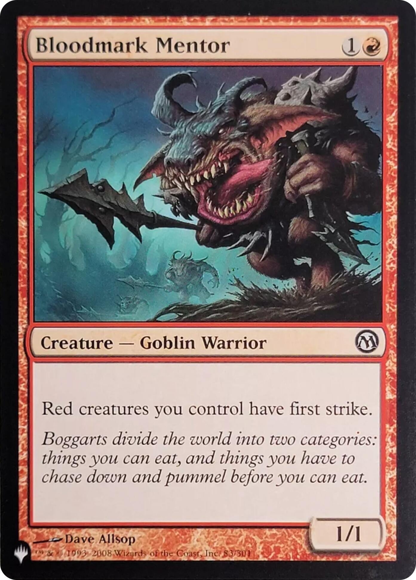 Image for Bloodmark Mentor (83) (The List Reprints) (83/301) - Magic: The Gathering