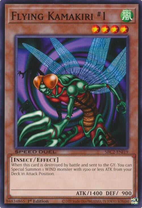 Image for Flying Kamakiri #1 (Speed Duel: Battle City Finals) (SBC2-ENI19) - YuGiOh