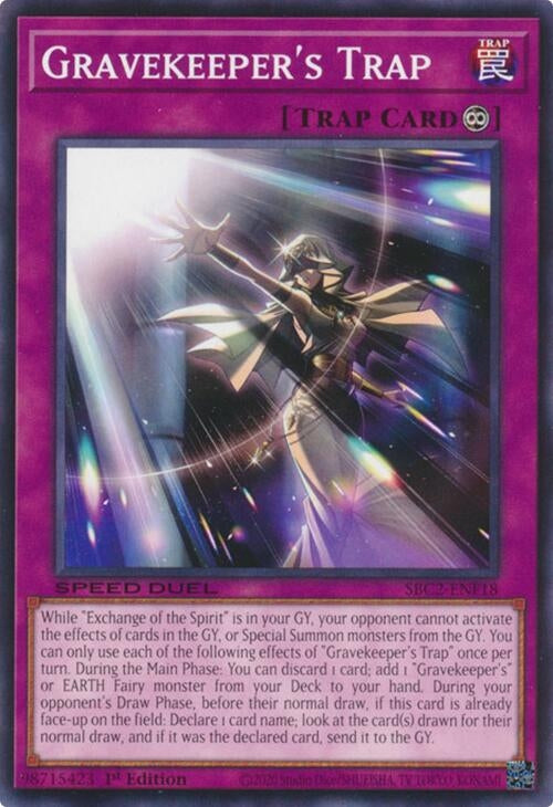 Image for Gravekeeper's Trap (Speed Duel: Battle City Finals) (SBC2-ENF18) - YuGiOh
