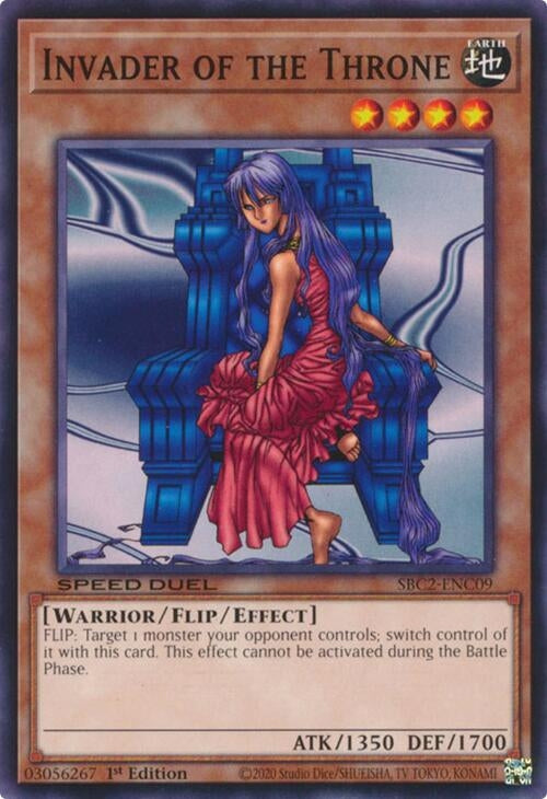 Image for Invader of the Throne (Speed Duel: Battle City Finals) (SBC2-ENC09) - YuGiOh