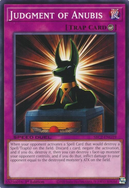 Image for Judgment of Anubis (Speed Duel: Battle City Finals) (SBC2-ENG19) - YuGiOh