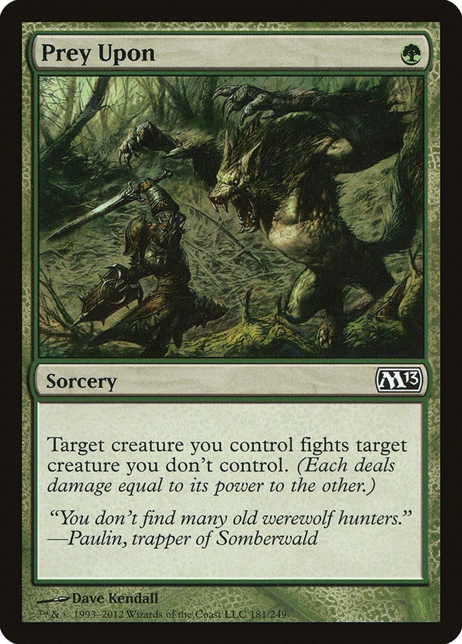 Image for Prey Upon (Magic 2013 (M13)) (181) - Magic: The Gathering
