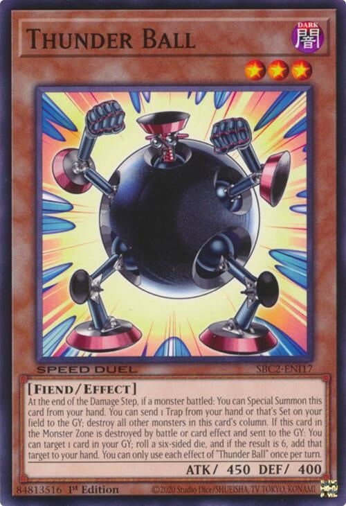 Image for Thunder Ball (Speed Duel: Battle City Finals) (SBC2-ENI17) - YuGiOh