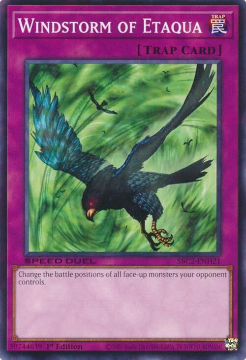 Image for Windstorm of Etaqua (Speed Duel: Battle City Finals) (SBC2-ENH21) - YuGiOh