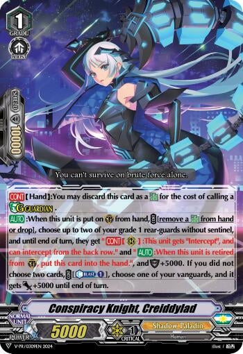 Image for Conspiracy Knight, Creiddylad (V Promo Cards) (V-PR/0309EN) - Cardfight Vanguard