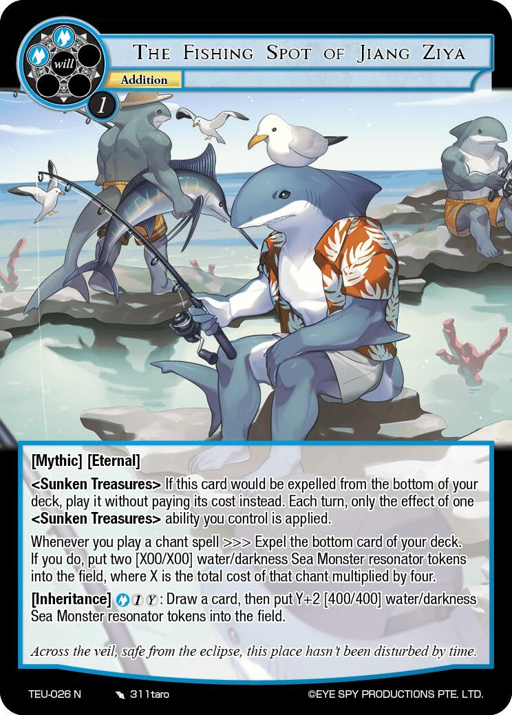 Image for The Fishing Spot of Jiang Ziya (Timeless Eclipse of the Underworld) (TEU-026 N) - Force of Will