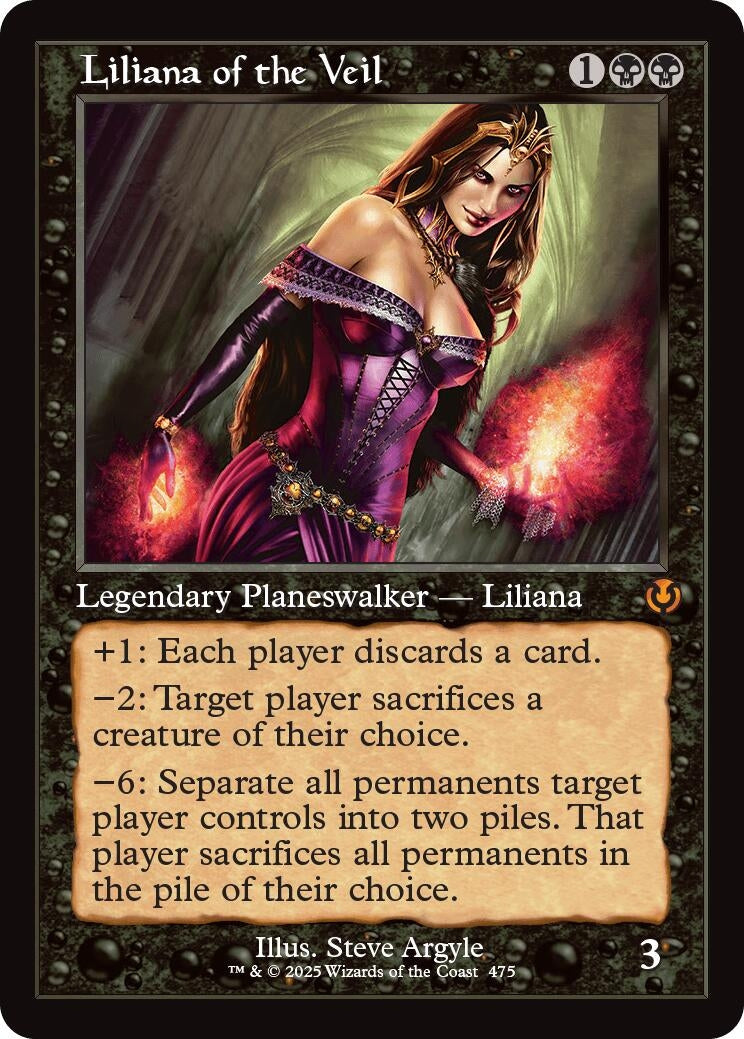 Image for Liliana of the Veil (Retro Frame) (Innistrad Remastered) (475) - Magic: The Gathering