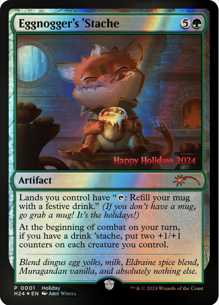 Image for Eggnogger's 'Stache (Special Occasion) (1) - Magic: The Gathering