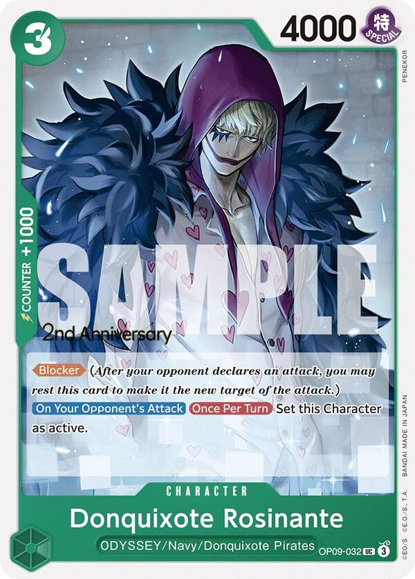 Image for Donquixote Rosinante (032) (Emperors in the New World: 2nd Anniversary Tournament Cards) (OP09-032) - One Piece Card Game