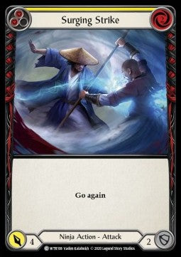 Surging Strike (Yellow) (Normal) - Welcome to Rathe - Unlimited (Common) [WTR-U-WTR108]
