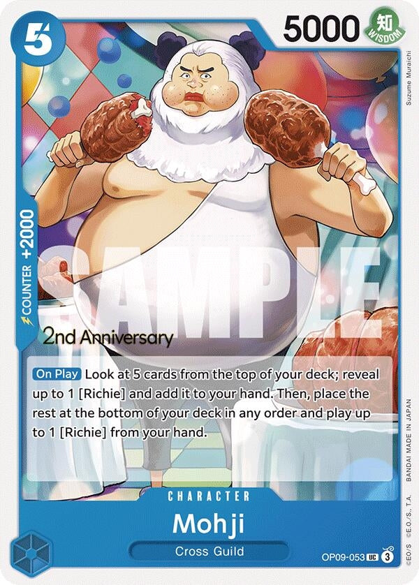 Image for Mohji (Emperors in the New World: 2nd Anniversary Tournament Cards) (OP09-053) - One Piece Card Game