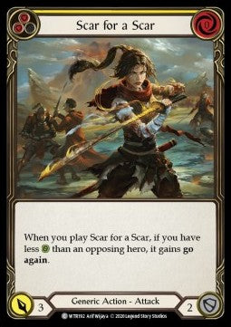 Scar for a Scar (Yellow) (Normal) - Welcome to Rathe - Unlimited (Common) [WTR-U-WTR192]
