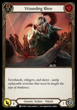 Wounding Blow (Red) (Normal) - Welcome to Rathe - Unlimited (Common) [WTR-U-WTR203]
