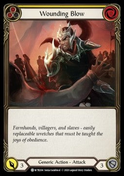 Wounding Blow (Yellow) (Normal) - Welcome to Rathe - Unlimited (Common) [WTR-U-WTR204]