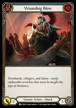 Wounding Blow (Blue) (Normal) - Welcome to Rathe - Unlimited (Common) [WTR-U-WTR205]