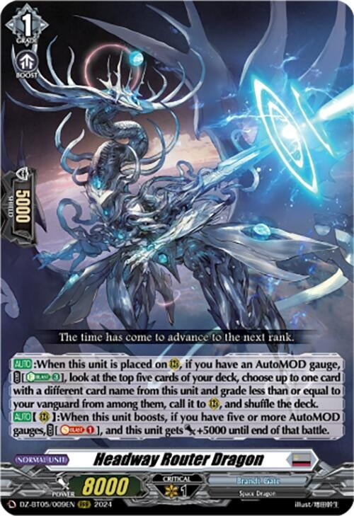 Image for Headway Router Dragon (DZ-BT05: Omniscient Awakening) (DZ-BT05/009EN) - Cardfight Vanguard