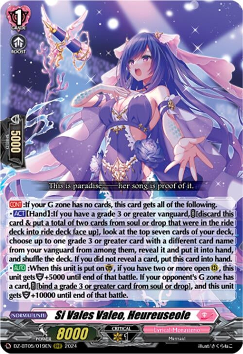 Image for Si Vales Valeo, Heureuseole (DZ-BT05: Omniscient Awakening) (DZ-BT05/019EN) - Cardfight Vanguard