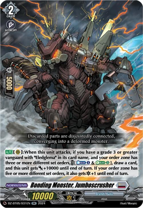 Image for Bonding Monster, Jumboscrusher (DZ-BT05: Omniscient Awakening) (DZ-BT05/031EN) - Cardfight Vanguard