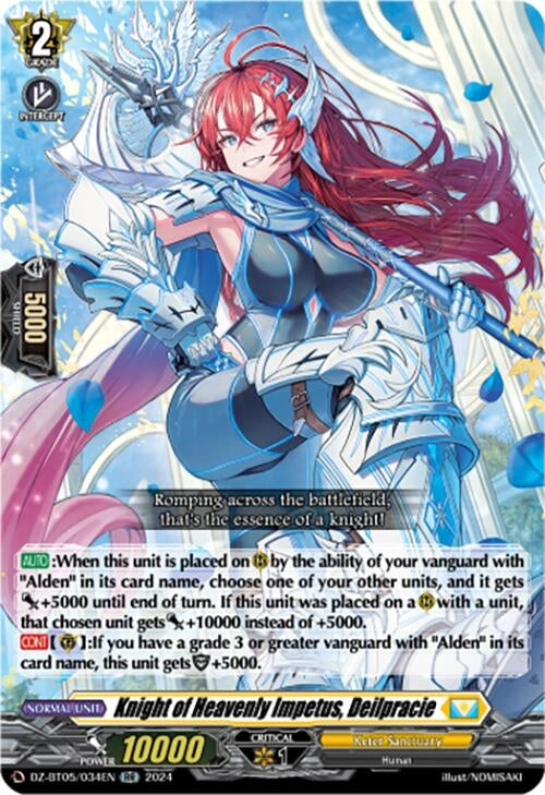 Image for Knight of Heavenly Impetus, Deilpracie (DZ-BT05: Omniscient Awakening) (DZ-BT05/034EN) - Cardfight Vanguard