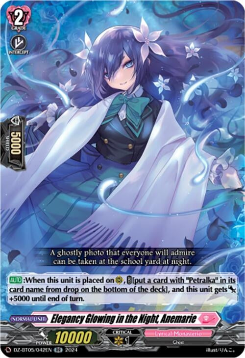 Image for Elegancy Glowing in the Night, Anemarie (DZ-BT05: Omniscient Awakening) (DZ-BT05/042EN) - Cardfight Vanguard