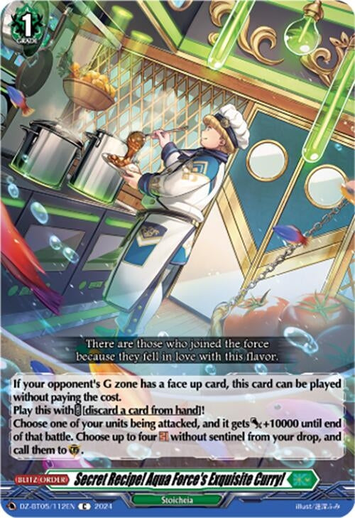 Image for Secret Recipe! Aqua Force's Exquisite Curry! (DZ-BT05: Omniscient Awakening) (DZ-BT05/112EN) - Cardfight Vanguard