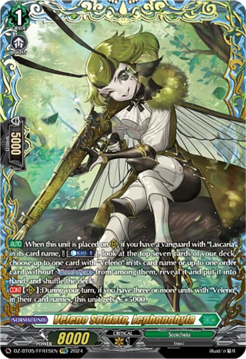 Image for Veleno Soldato, Lephonohyla (FFR) (DZ-BT05: Omniscient Awakening) (DZ-BT05/FFR15EN) - Cardfight Vanguard