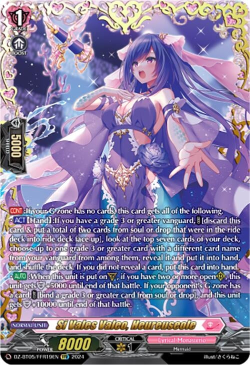 Image for Si Vales Valeo, Heureuseole (FFR) (DZ-BT05: Omniscient Awakening) (DZ-BT05/FFR19EN) - Cardfight Vanguard