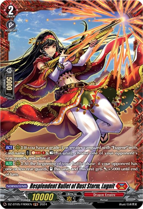 Image for Resplendent Bullet of Dust Storm, Lugnit (FR) (DZ-BT05: Omniscient Awakening) (DZ-BT05/FR06EN) - Cardfight Vanguard