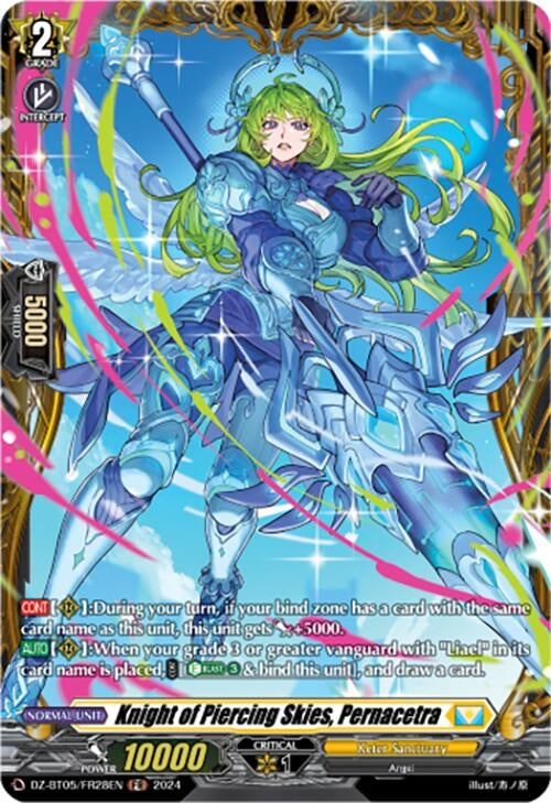 Image for Knight of Piercing Skies, Pernacetra (FR) (DZ-BT05: Omniscient Awakening) (DZ-BT05/FR28EN) - Cardfight Vanguard