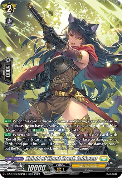 Image for Knight of Shock Break, Luidwaar (SR) (DZ-BT05: Omniscient Awakening) (DZ-BT05/SR27EN) - Cardfight Vanguard