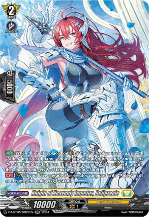 Image for Knight of Heavenly Impetus, Deilpracie (SR) (DZ-BT05: Omniscient Awakening) (DZ-BT05/SR28EN) - Cardfight Vanguard