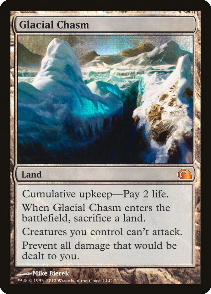 Image for Glacial Chasm (From the Vault: Realms) (7) - Magic: The Gathering